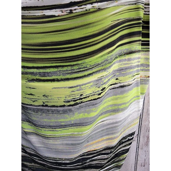 LM Women's Sz 42 D. Exterior Italy Multicolor Sleeveless Slinky Blouse Shirt Top - Picture 2 of 8